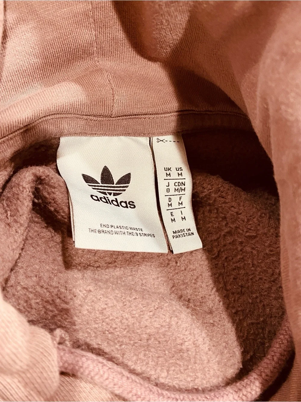 adidas Men’s Mauve Trefoil Pullover Hoodie Size M